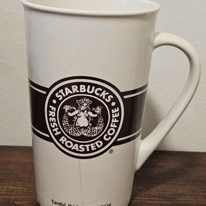 Starbucks old logo Siren split tail mug